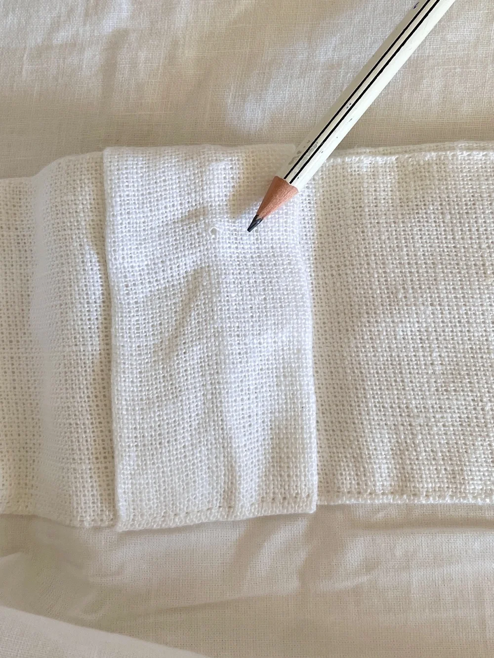 Quince Textured Linen Curtain White 48x96 Single Panel